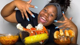 CRAB LEGS amp JUMBO SHRIMP amp SPICY NOODLES MUKBANG EATING SHOW [upl. by Ibocaj77]