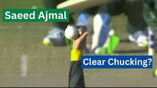 Saeed Ajmals Controversial Bowling  Is It Chucking [upl. by Hunt]