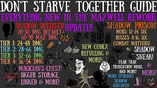 NEW FULL Maxwell Rework Update Every NEW Change  Dont Starve Together Guide [upl. by Akenot]