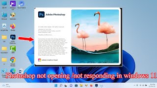 How to fix Photoshop not openingnot responding in windows 11 [upl. by Nnoved86]