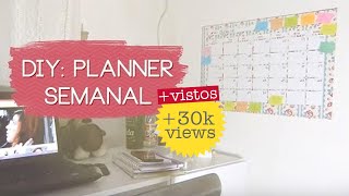 DIY PLANNER ORGANIZADOR SEMANAL DE PAREDE  Julie Duarte [upl. by Richer]