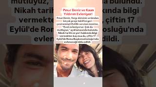 PINAR DENİZ VE KAAN YILDIRIM EVLENİYOR MUTLULUKLAR PINAR DENİZ EVET EVLENİYORUZ ÇOKTA MUTLUYUZ [upl. by Ednalrym]