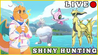 LIVE  Shiny Hunting Arceus amp Celebi Arctozolt Later  Pokemon BDSP Violet amp Crystal [upl. by Shatzer]