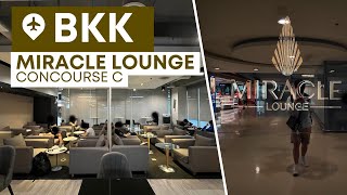 BKK Miracle First Class Lounge Concourse C Bangkok Suvarnabhumi Airport  SEAsian Flyer [upl. by Brentt]