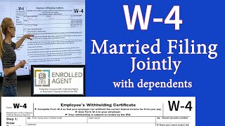 W4 for Married filing jointly with dependents w4 Married filing jointly withholding [upl. by Norel]