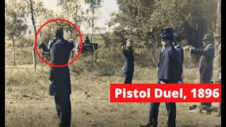 Colorized Historical Video  Pistol Duel 4k upscaled [upl. by Sasha144]