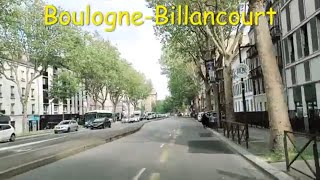 BoulogneBillancourt 4K Driving French region [upl. by Ennaus]