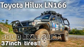 Toyota Hilux 28 LN166  Front solid axle swap  Review [upl. by Leonard]