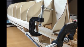 Endeavour  154 Scale Model  Step By Step Video Build  Beginning The Planking Part  4 [upl. by Aubrie558]