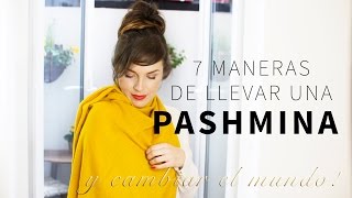 7 maneras de usar una bufandapashmina [upl. by Enaz]