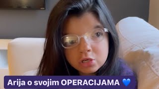 Arija priča o svojim OPERACIJAMA 💙 hrabrost deca operacija ARIJAIALINA [upl. by Anev]