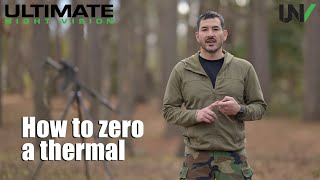 How to Zero a Thermal Scope  Best Way to Sight In Quick and Easy [upl. by Stew]