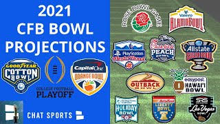 College Football Bowl Predictions 2021 UPDATED CFP Semifinals Matchups  New Years Six Bowl Games [upl. by Omarr777]