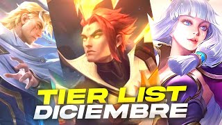 LOS MEJORES HEROES DEL METATIER LIST DICIEMBRE ACTUALIZADA 😱  MOBILE LEGENDS ESPAÑOL [upl. by Crowley]