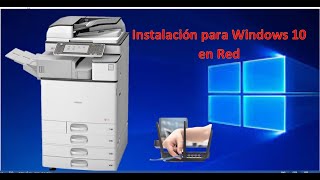 instalacion de impresora RICOH para Windows 10 [upl. by Yearwood]