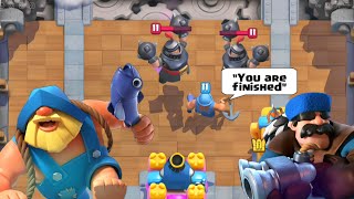 Hunter And Fisherman Funny Moments clashroyale clashroyaledeck [upl. by Airdnala]