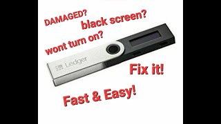 How To FIx Ledger Nano S Black Screen fast amp easy [upl. by Moria]