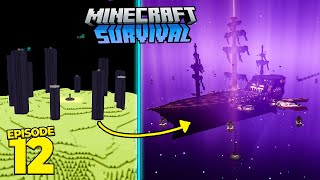 I Transformed the End Island in Survival Minecraft [upl. by Ahsenahs]