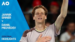 Jannik Sinner v Daniil Medvedev Highlights  Australian Open 2024 Final [upl. by Hannahoj]