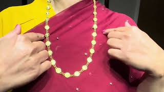 22K Gold Lakshmi Kasu Mala GN123 Exquisite Indian Necklace for Traditional Occasions by Totaramcom [upl. by Eelyrag]