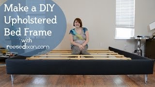 How to build a DIY upholstered bedframe [upl. by Siuqram]