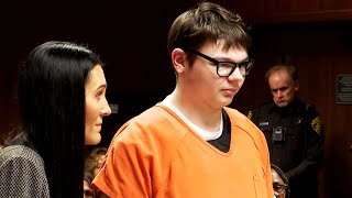 School Shooter Ethan Crumbley Faces Mass Shooting Victims [upl. by Leuqcar]