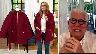 Dennis Basso Water Resistant Quilted Coat with Belt on QVC [upl. by Rj98]