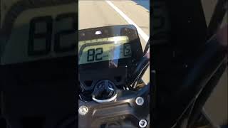 10000 Honda Grom Top Speed Run of 84 mph with stock gearing hondagrom grom motorcycle [upl. by Eciruam]