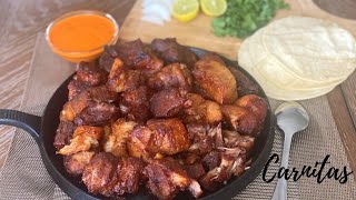 Carnitas  Como hacer Carnitas de Puerco  Receta facil [upl. by Anthiathia]