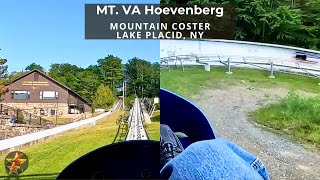 Mt Van Hoevenberg Cliff Side Coaster  Lake Placid POV no Braking [upl. by Morlee458]