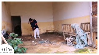 Chica soltera renovando casa antigua en el campo  Decora la casa con tus propias manos [upl. by Nomyar424]