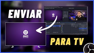 COMO ENVIAR IMAGENS E VÍDEOS para uma TV usando OBS Studio Logo Publi Patrocinio Método Nativo [upl. by Demmy]