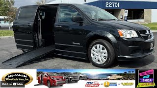 For Sale 2019 Dodge Grand Caravan BraunAbility Power Fold Out Ramp Side Loading Wheelchair Van [upl. by Coralie]