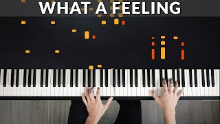 What A Feeling Flashdance  Irene Cara  Tutorial of my Piano Cover [upl. by Eikcor]