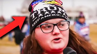 MAGA Lady FUMBLES Over Hate Speech Defense [upl. by Atsillac]