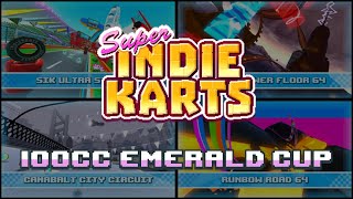 Super Indie Karts  100cc Emerald Cup [upl. by Kolnos]