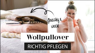 Wollpullover pflegen waschen und entpillen  So hältst du deine Pullis lange schön und frisch [upl. by Adnerak993]