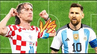 WORLD CUP 2022  Modric vs Messi [upl. by Nlocnil]