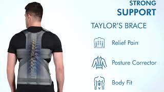 AccuSure Posture Corrector Taylors Brace  Dorso Lumbar Spinal Support Belt [upl. by Anitnemelc]