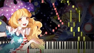 Synthesia Touhou 15  Pierrot of the StarSpangled Banner  Piano Tutorial  by EpreTroll [upl. by Mattox]