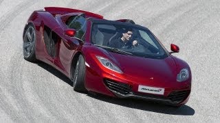 McLaren MP412C Spider tested on road and track by wwwautocarcouk [upl. by Nedyah]