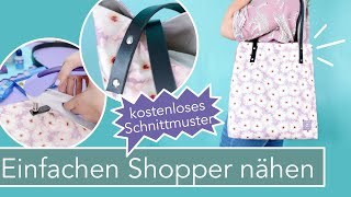 Schnellen Shopper nähen SpeedyShopper kostenloses Schnittmuster [upl. by Osyth]