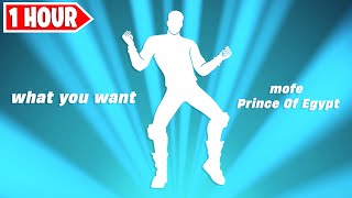 Fortnite What You Want Emote 1 Hour  Prince of Egypt Dance [upl. by Nylhtac632]