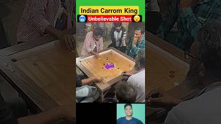 Indian Carrom king🏆 Unbelievable shot😮 shorts carromboard carrom youtubeshorts [upl. by Acinorev]