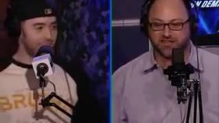 Howard Stern Show Fight  Steve Brandano Vs Mike Gange [upl. by Akeirahs87]