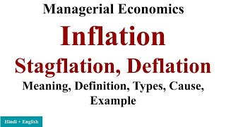 Inflation types of inflation causes of inflation deflation stagflation managerial economics [upl. by Torry602]