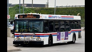 Smokey Brampton Transit D40LF 0203 Departing Bramlea GO [upl. by Harihat]