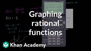 Horizontal and vertical asymptotes of function  Rational expressions  Algebra II  Khan Academy [upl. by Kristen]