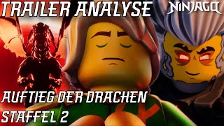 ALLE DETAILS Komplette Analyse Aufstieg der Drachen Staffel 2 Trailer  Ninjago Deutsch [upl. by Nniw]