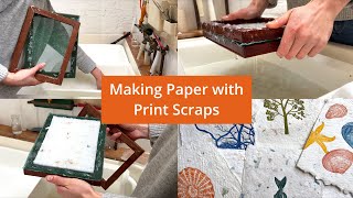 Making Paper with Print Scraps [upl. by Weinstein397]